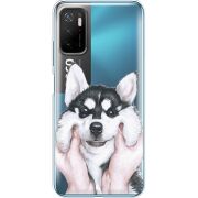 Прозрачный чехол BoxFace Xiaomi Poco M3 Pro Husky