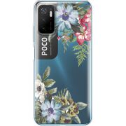 Прозрачный чехол BoxFace Xiaomi Poco M3 Pro Floral