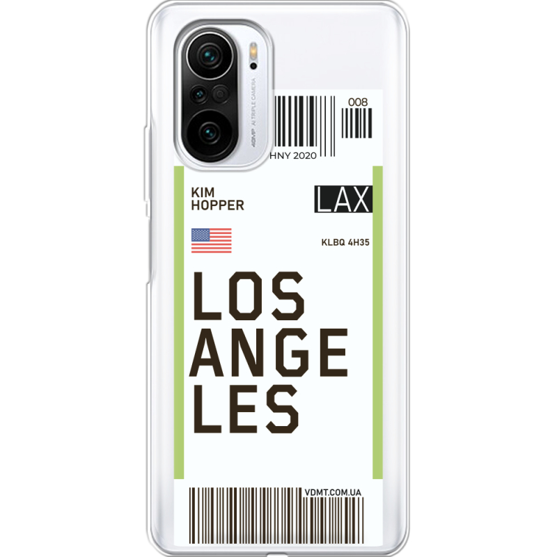 Прозрачный чехол BoxFace Xiaomi Mi 11i Ticket Los Angeles