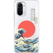 Прозрачный чехол BoxFace Xiaomi Mi 11i Большая волна в Канагаве