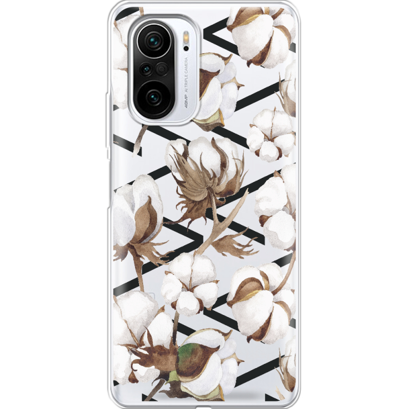 Прозрачный чехол BoxFace Xiaomi Mi 11i Cotton flowers