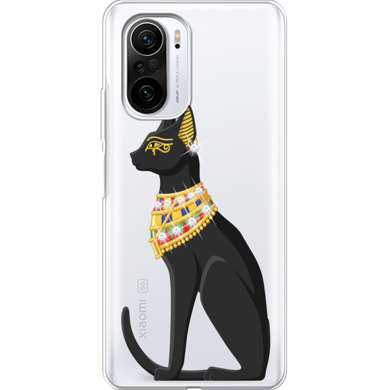 Чехол со стразами Xiaomi Mi 11i Egipet Cat