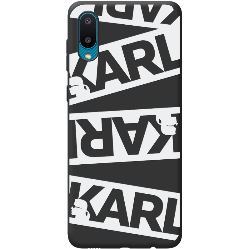 Черный чехол BoxFace Samsung A022 Galaxy A02  White Karl