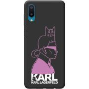 Черный чехол BoxFace Samsung A022 Galaxy A02  Pink Karl