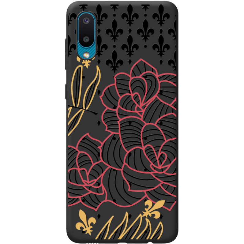 Черный чехол BoxFace Samsung A022 Galaxy A02  FranceFlowers