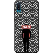 Черный чехол BoxFace Samsung A022 Galaxy A02  Man Pattern