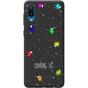 Черный чехол BoxFace Samsung A022 Galaxy A02  Among Us Invisible