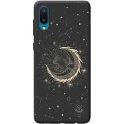 Черный чехол BoxFace Samsung A022 Galaxy A02  Moon