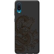 Черный чехол BoxFace Samsung A022 Galaxy A02  Chinese Dragon