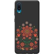 Черный чехол BoxFace Samsung A022 Galaxy A02  Ukrainian Ornament