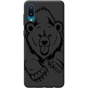 Черный чехол BoxFace Samsung A022 Galaxy A02  Grizzly Bear