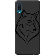 Черный чехол BoxFace Samsung A022 Galaxy A02  Wolf