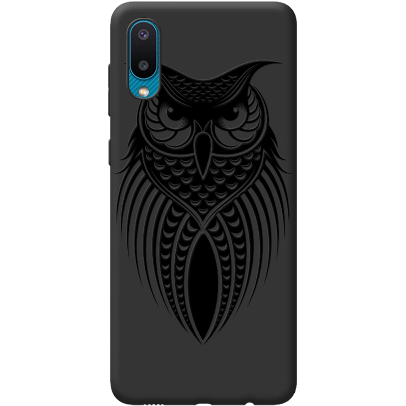 Черный чехол BoxFace Samsung A022 Galaxy A02  Owl