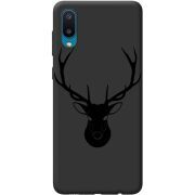 Черный чехол BoxFace Samsung A022 Galaxy A02  Deer