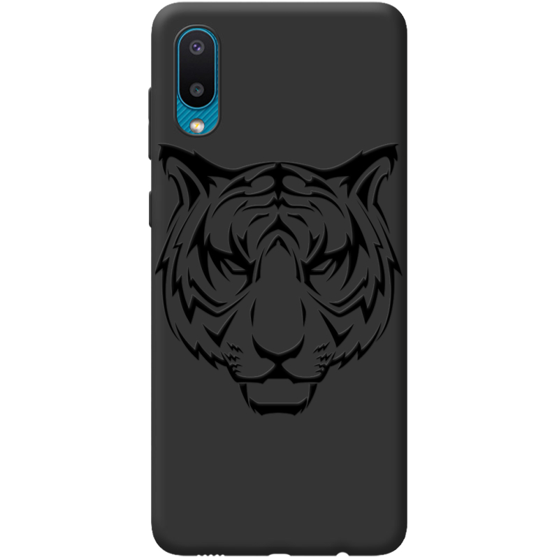 Черный чехол BoxFace Samsung A022 Galaxy A02  Tiger