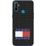 Черный чехол BoxFace Realme C3 Tommy Print