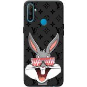 Черный чехол BoxFace Realme C3 looney bunny