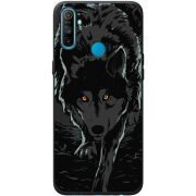 Черный чехол BoxFace Realme C3 Wolf