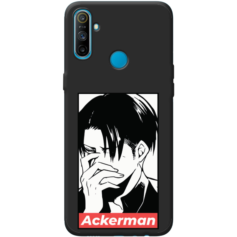 Черный чехол BoxFace Realme C3 Attack On Titan - Ackerman