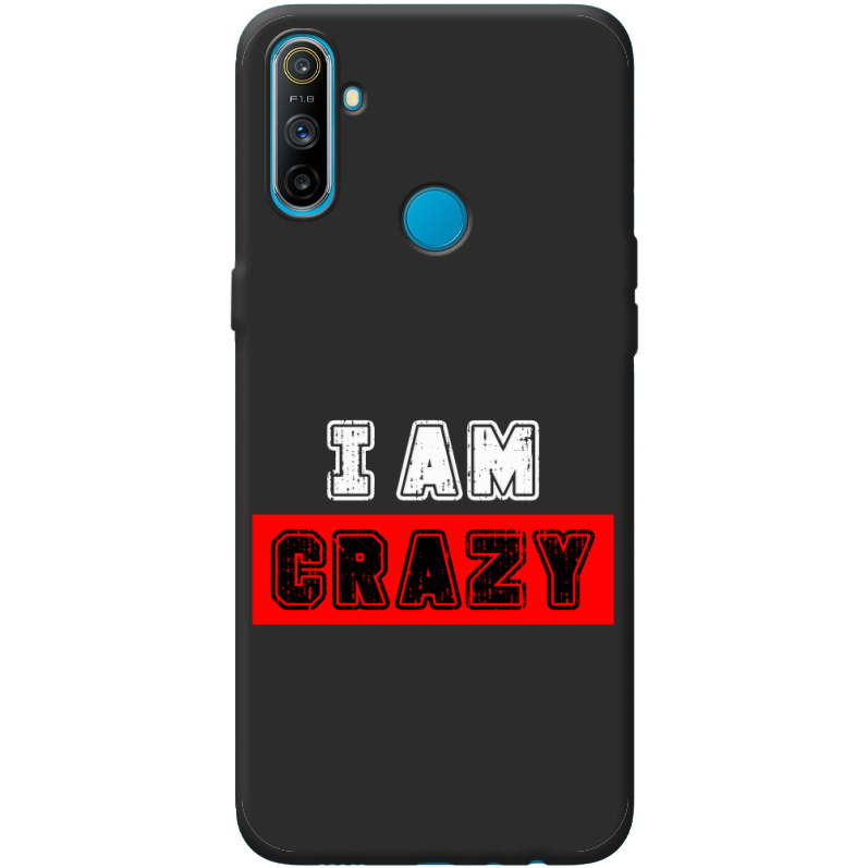 Черный чехол BoxFace Realme C3 I'm Crazy