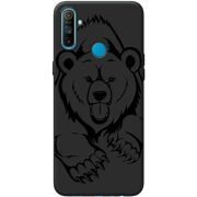 Черный чехол BoxFace Realme C3 Grizzly Bear