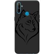 Черный чехол BoxFace Realme C3 Wolf