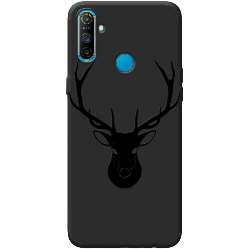 Черный чехол BoxFace Realme C3 Deer