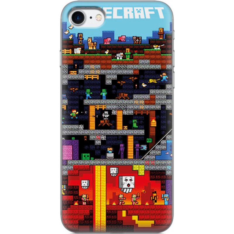 Чехол Uprint Apple iPhone 7/8 Minecraft Lode Runner