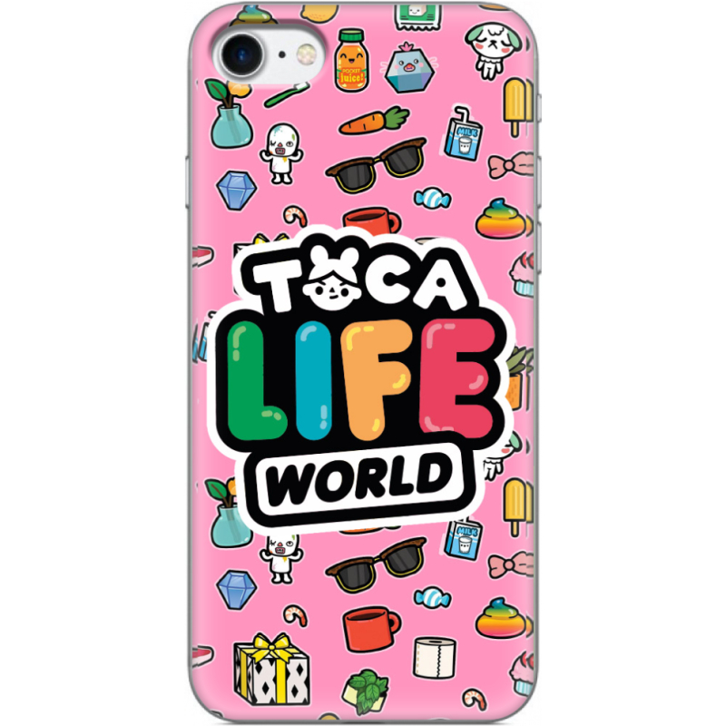 Чехол Uprint Apple iPhone 7/8 Toca Boca Life World