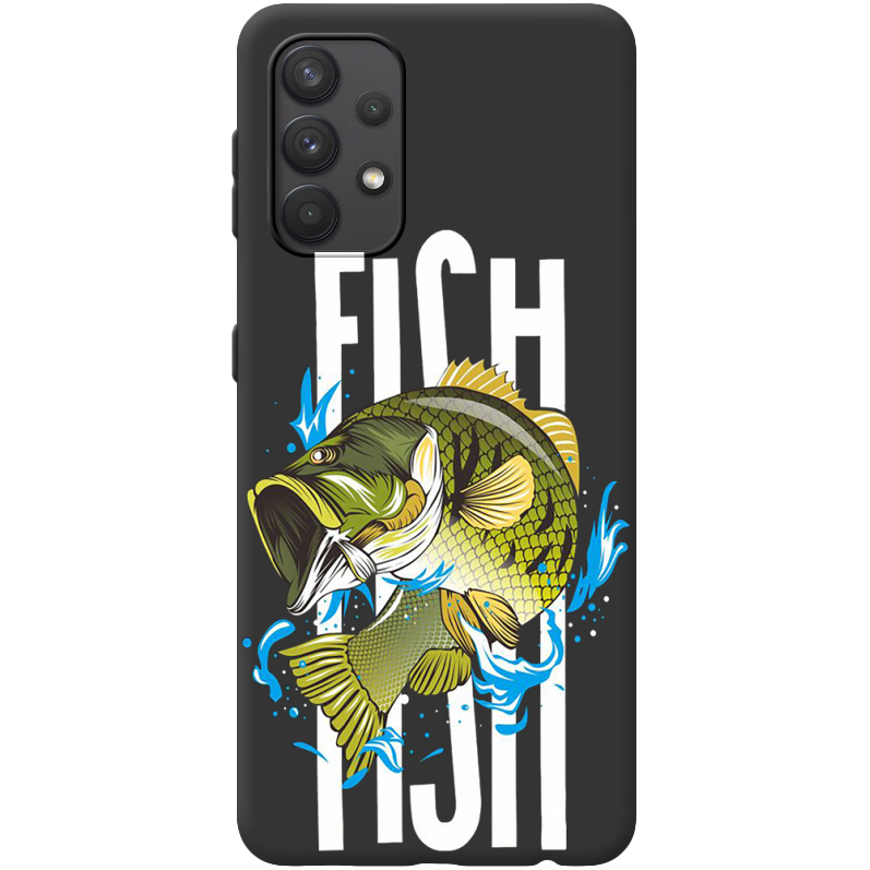 Черный чехол BoxFace Samsung A325 Galaxy A32 Fish