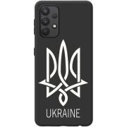 Черный чехол BoxFace Samsung A325 Galaxy A32 Тризуб монограмма ukraine