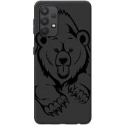 Черный чехол BoxFace Samsung A325 Galaxy A32 Grizzly Bear