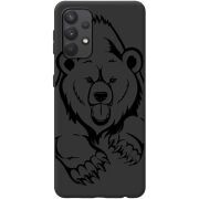 Черный чехол BoxFace Samsung A325 Galaxy A32 Grizzly Bear