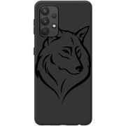 Черный чехол BoxFace Samsung A325 Galaxy A32 Wolf