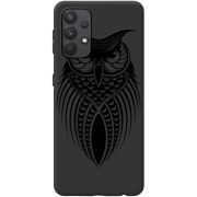 Черный чехол BoxFace Samsung A325 Galaxy A32 Owl