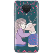 Чехол BoxFace Nokia G20 Girl and deer