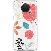 Чехол BoxFace Nokia G20 Line Flowers