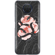 Чехол BoxFace Nokia G20 Snake Rose