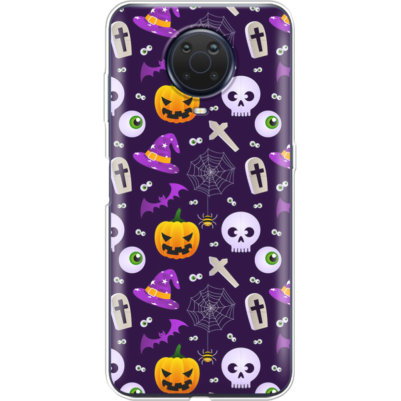 Чехол BoxFace Nokia G20 Halloween Purple Mood