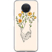 Чехол BoxFace Nokia G20 Flower Hands