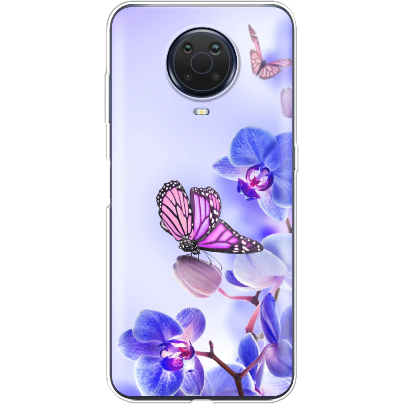 Чехол BoxFace Nokia G20 Orchids and Butterflies