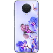 Чехол BoxFace Nokia G20 Orchids and Butterflies
