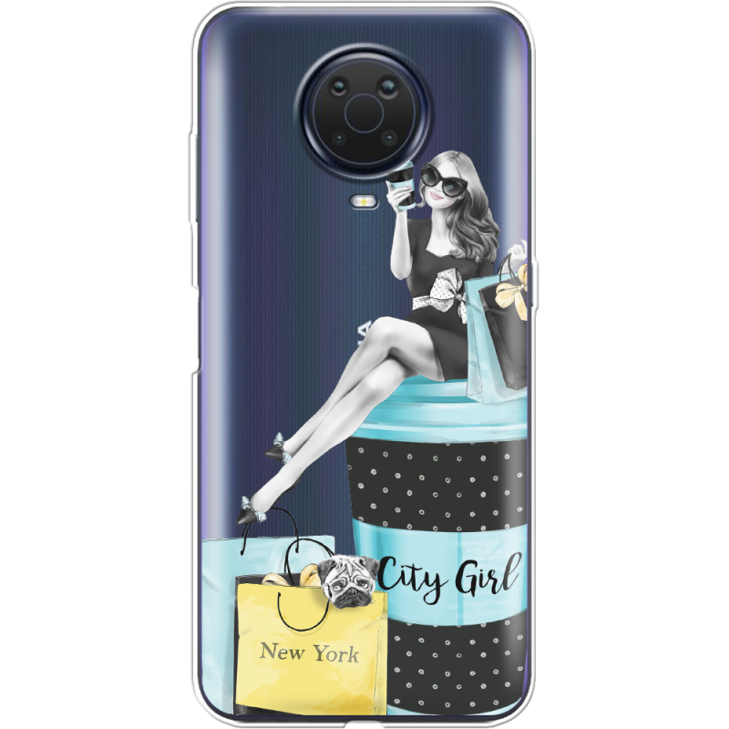 Прозрачный чехол BoxFace Nokia G20 City Girl