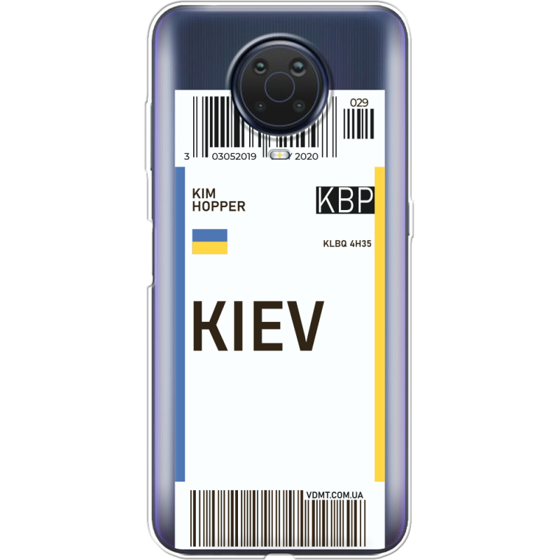 Прозрачный чехол BoxFace Nokia G20 Ticket Kiev