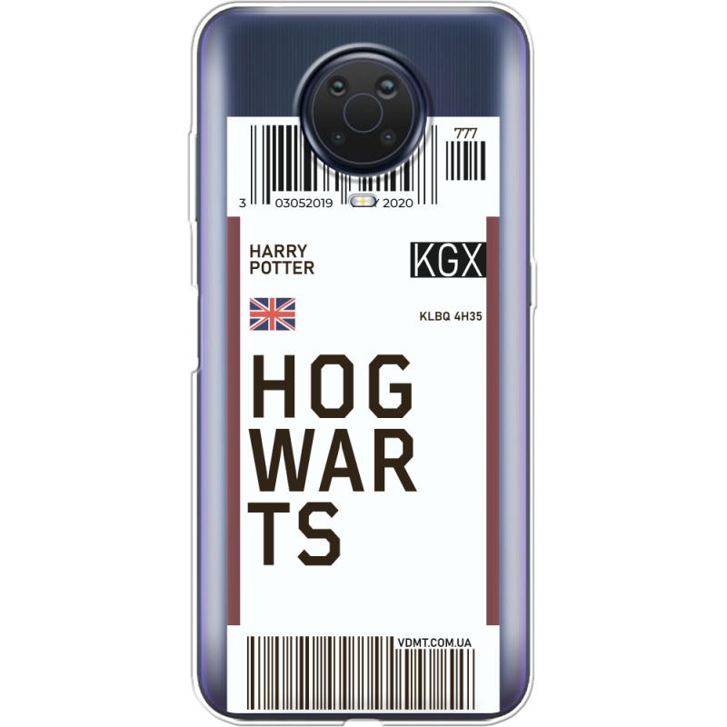 Прозрачный чехол BoxFace Nokia G20 Ticket Hogwarts