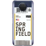 Прозрачный чехол BoxFace Nokia G20 Ticket Springfield