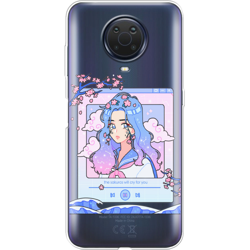 Прозрачный чехол BoxFace Nokia G20 The Sakuras Will Cry For You