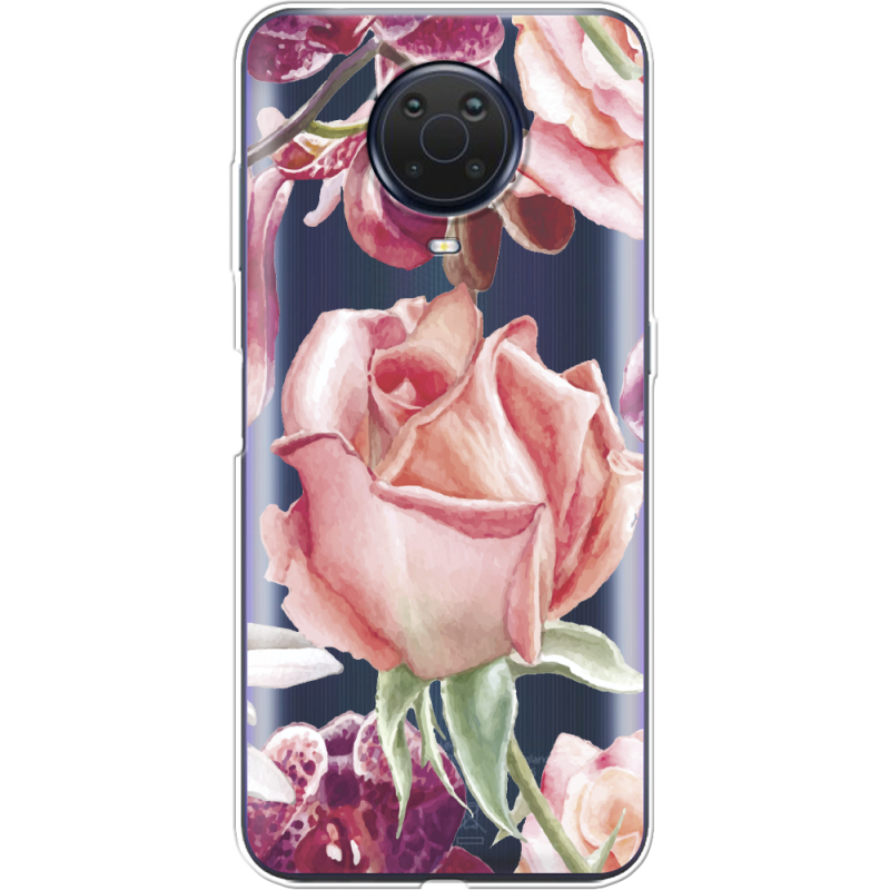 Прозрачный чехол BoxFace Nokia G20 Rose