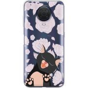 Прозрачный чехол BoxFace Nokia G20 Meow