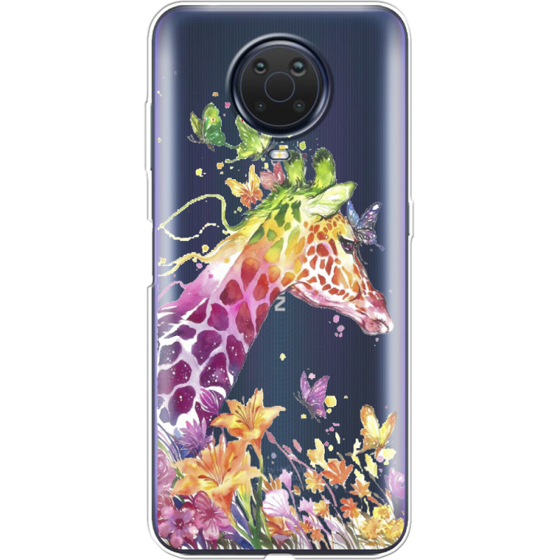 Прозрачный чехол BoxFace Nokia G20 Colorful Giraffe